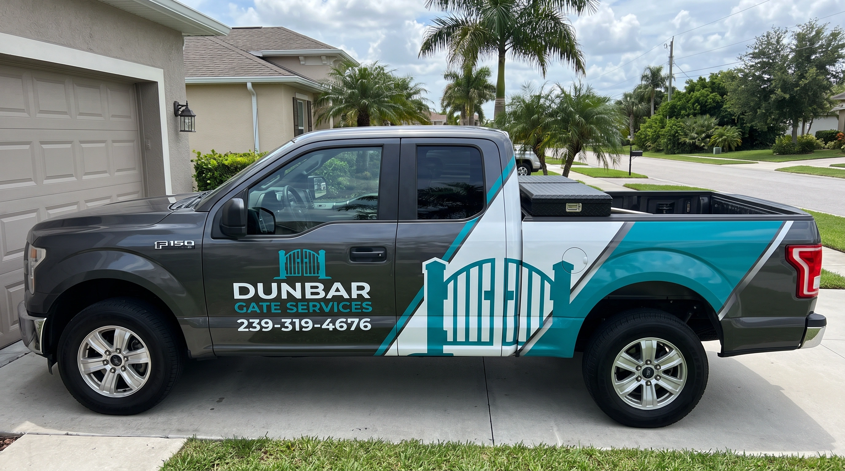 Automatic gate installation completed by Dunbar Gate Services in Fort Myers, FL